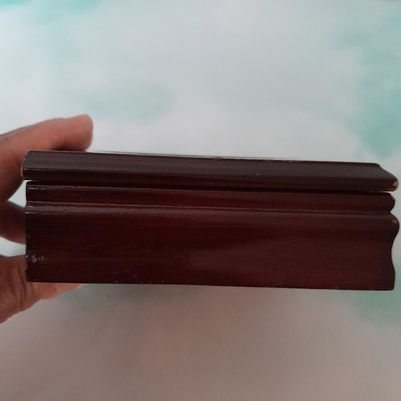 Cherry Wood Heart Shaped Jewelry Box Size:OS Unknown - Picture 6 of 7